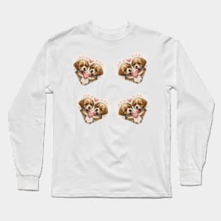 Dog valentine Long Sleeve T-Shirt